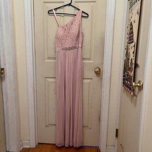 Adrianna Papell One Shoulder Prom Dress